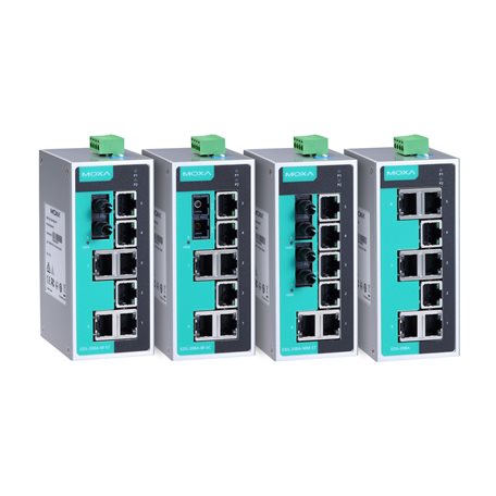 8-портовые промышленные Ethernet-коммутаторы серии MOXA EDS-208A