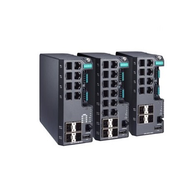 MOXA Ethernet коммутатор EDS-4012-4GC-HV уровень IP40