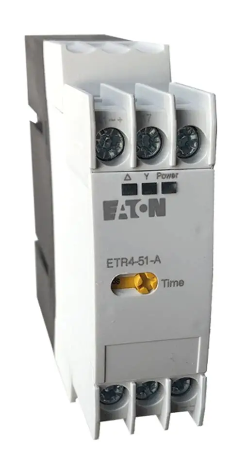 Eaton ETR4-51-A Промышленный DIN Рельсовый монтаж AC / DC Таймер Реле 24-240V