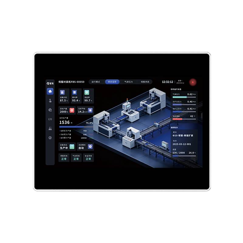 Промышленный сенсорный HMI-экран Flexem FPAD512X для станков с ЧПУ с широким углом обзора